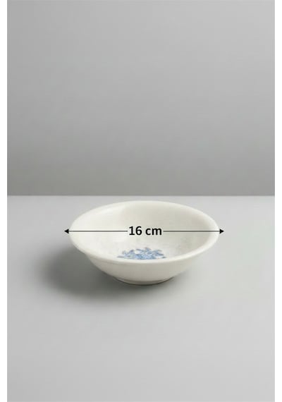 12'li Valencia Salata Kasesi Kalın Kenarlı 16cm Dijital Valeria-b Rinart Krem