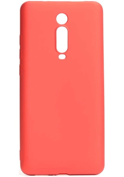 Noktaks - Mi 9t - Mi 9t Pro Uyumlu - Kılıf Mat Soft Esnek Premier Silikon Kapak - T8885 - Kırmızı Kırmızı