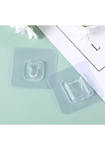 Geçmeli Kendinden Yapışkanlı Klips Eşya Sabitleme Askısı 6lı Set Plastik Beyaz Tr Diğer