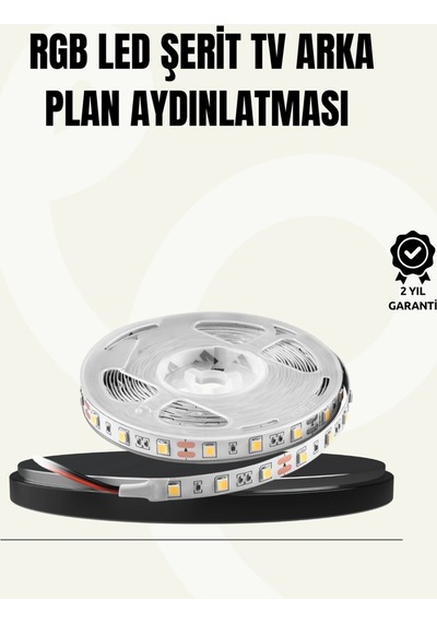 Tv Arkası Led Şerit Işık Otomatik Açma Kapama Özellikli 2mt Resimdeki