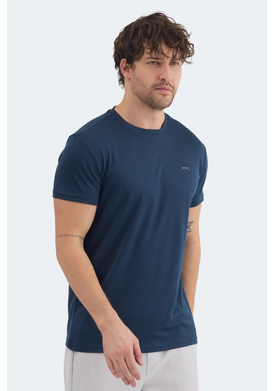 Slazenger OMAR KTN Erkek  Indigo Tişört