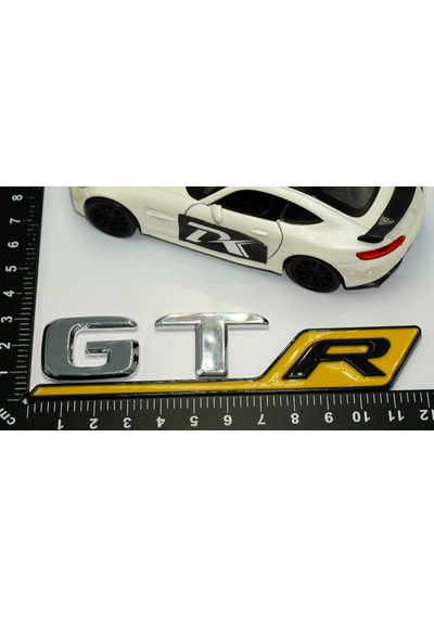 Dk Benz Gt R Sarı Krom Abs 3m 3d Bagaj Logo Amblem
