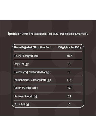 Baca Organik Organik Karadut ve Elma Suyu 1 L