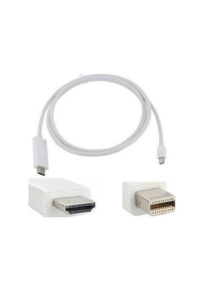 3 Metre Mini Displayport Hdmi Çevirici Thunderbolt to HDMI Kablo