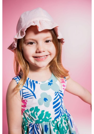 Defacto Müslin Bucket Şapka Kız Bebek B7988a526smpn1 Pembe-pn1