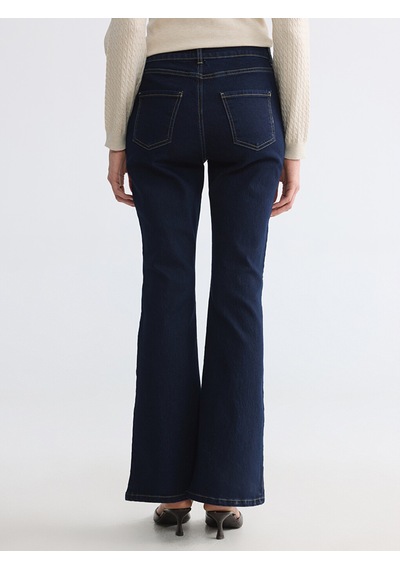 LC Waikiki Lc Waıkıkı İndigo Flare Kadın Jean Pantolon