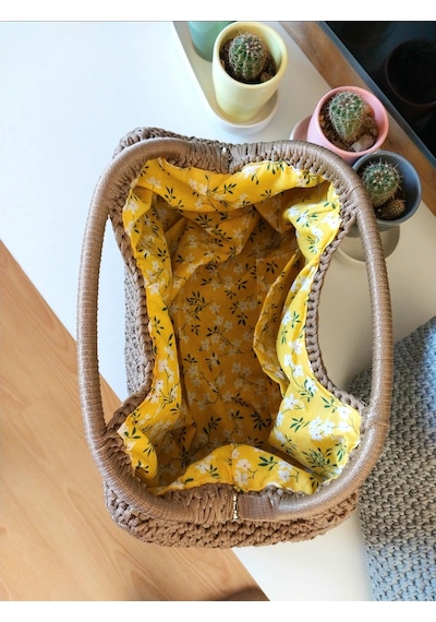 Kemzey Handmade Parlak Tutmalı El Çantaları , El Yapımı Işıltılı Clutch, Örgü El Çantası Camel