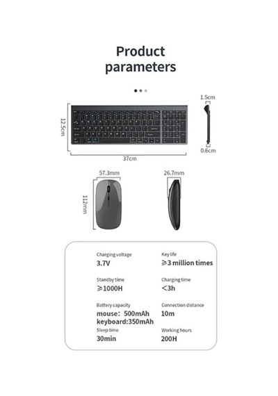 Onezero Kablosuz Türkçe Klavye Mouse Set Şarjlı Klavye Mouse 2.4g Usb Dongle Ve Bluetooth Bağlantılı Ergonomik Ta Diğer