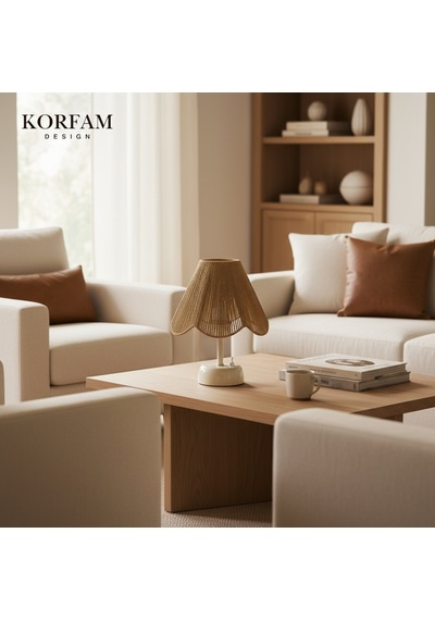 Rosalinda Modeli - Kahverengi Çiçek Şeklinde Kablosuz Pilli Masa & Gece Lambası Çok Renkli 55221322