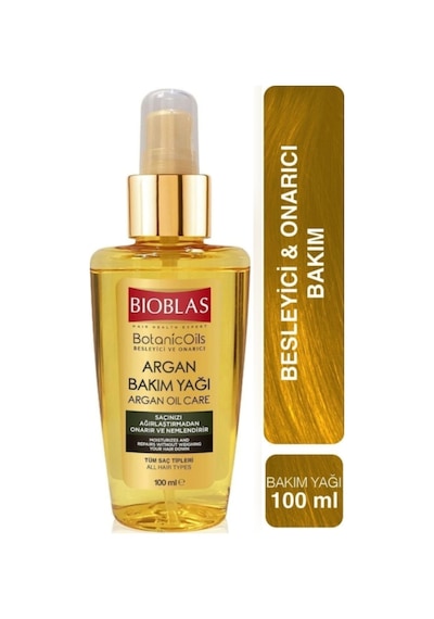 Bioblas Besleyici ve Onarıcı Argan Saç Bakım Yağı 100 ML