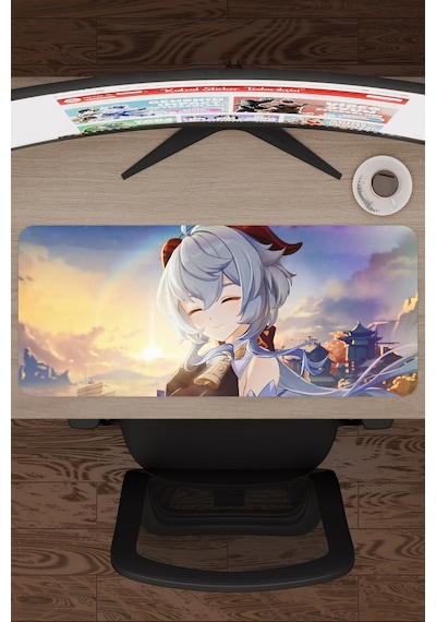 Ganyu Genshin Impact Anime Gacha V3 - 70x30 Xl Gaming Mouse Pad Fare Altlığı