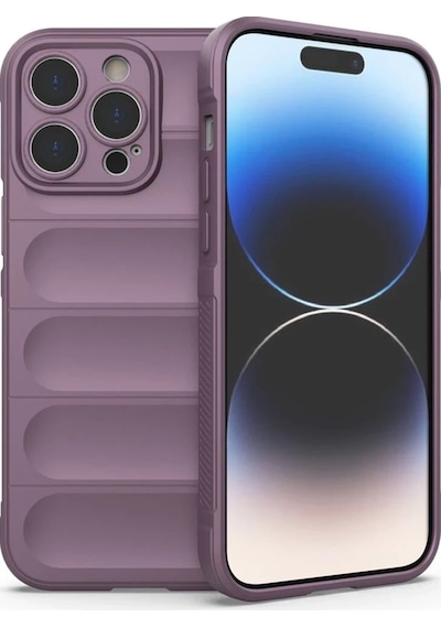 Cosmotex Newface Apple, Uyumlu iPhone 15 Pro Max Kılıf Optimum Silikon - Mor