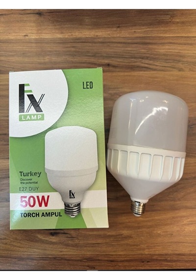 Fx 50w Torch Led Ampul Süper Parlak Beyaz Işık 6500k Geniş Alan Aydınlatma