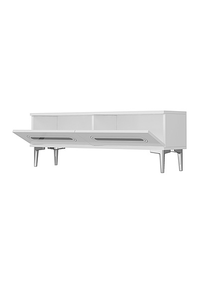 Tsa1220bs - Ranytv120 Tv Stand, Tv Sehpası Beyaz - Sılver 120cm