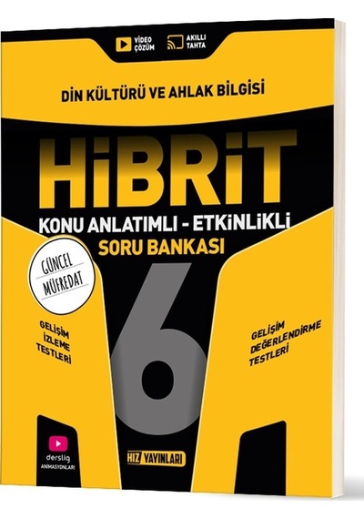 Hız Yayınları 2026 6. Sınıf Din Kültürü Hibrit - Konu Anlatımlı Soru Bankası Yeni Müfredat