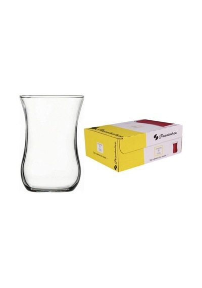 Paşabahçe Sade Çay Bardağı 12Li