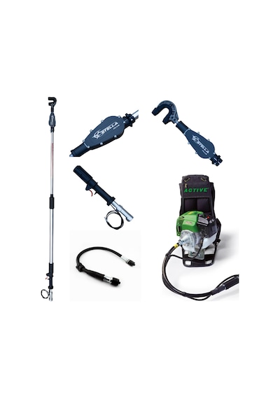 Active 5.5 Z 3bg 51.7cc 26mm 12kg Sırt Tipi Kancalı Dal Sarsıcı Benzinli Zeytin Hasat Makinesi