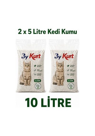 Kedi Kumu Bentonit Topaklanan Koku Kontrollü Tozsuz 10 Litre
