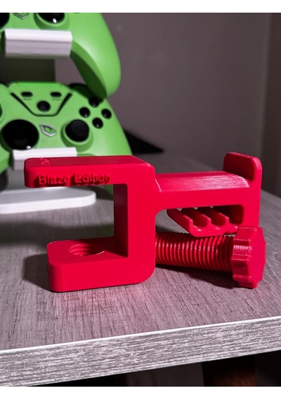 Premium Kırmızı Asılabilir Masa Kenarı Kulaklık Standı Blaze Edition V5 Kaydırmaz Keçeli, Ergonomik Ve Sağlam Beyaz - Çok Renkli