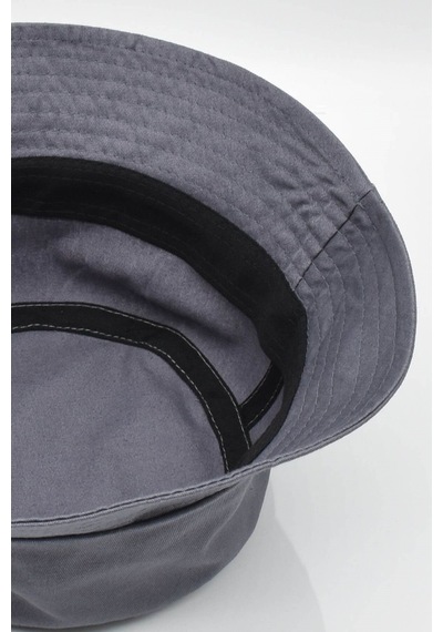 Külah %100 Pamuk Antrasit Kova Balıkçı Şapka Bucket Hat Antrasit Standart