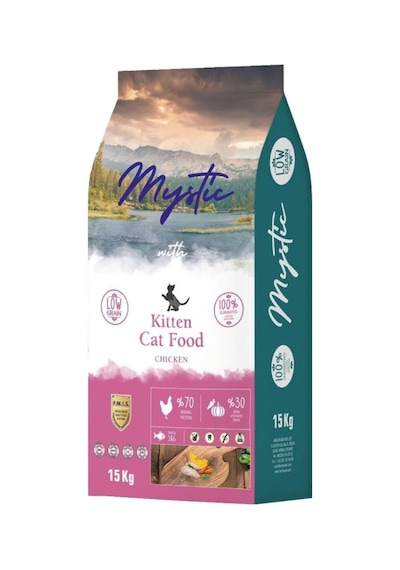 Mystic Kitten Tavuklu Az Tahıllı Yavru Kedi Maması 15 KG