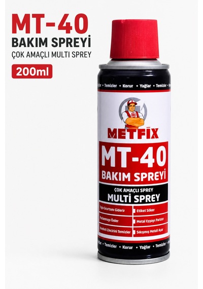 Çok Amaçlı Multi Bakım Spreyi 200 Ml Pas Sökücü Yağlayıcı Spreyi Mt-40