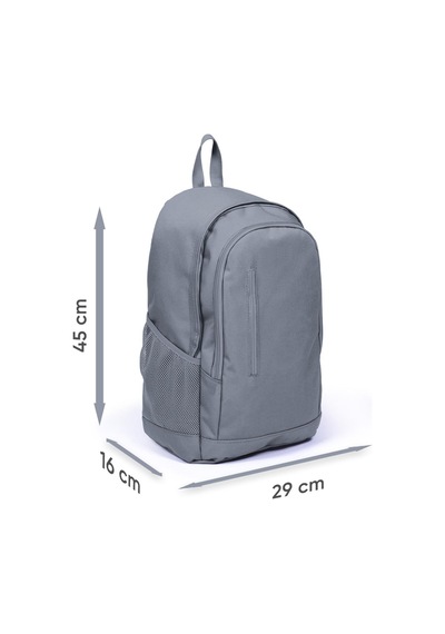 Coral High Sport Gri Üç Bölmeli Usb Şarjlı Kulaklık Çıkışlı Sırt Çantası 23233