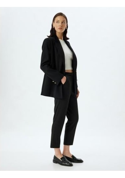 Koton Trousers Bsc Siyah