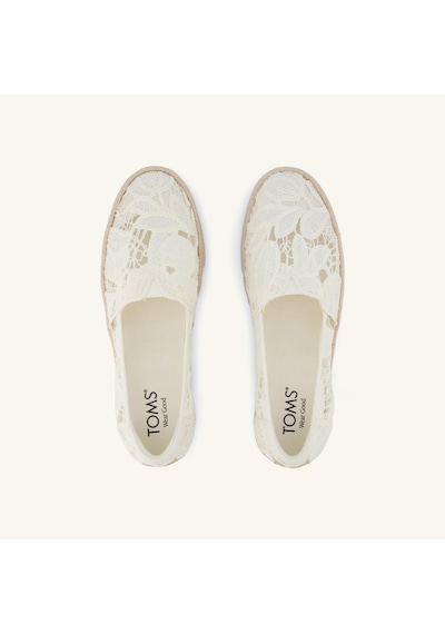 10023045 Egret Espadril Kadın 10023045 1002304 Toms Valencıa Floral Crochet