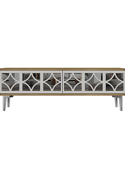 Tsa1236dbs Öz Tv Sehpası Safirmeşe-beyaz-silver 120cm Tsa1236dbs Öz Tv Sehpası Safirmeşe-beyaz-silver 120cm