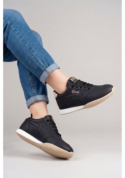 Papuçcity Dvmd 03440 Kadın Sneakers Spor Ayakkabı Siyah