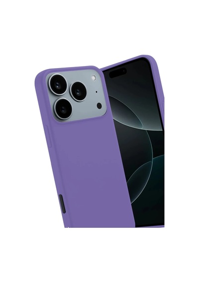 Apple Uyumlu iPhone 17 Pro Max Uyumlu First Silikon - Lila