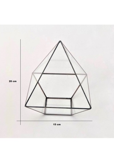 Dekoratif Cam Fanus - Geometrik Cam Fanus - Teraryum Cam Fanus (479516434)