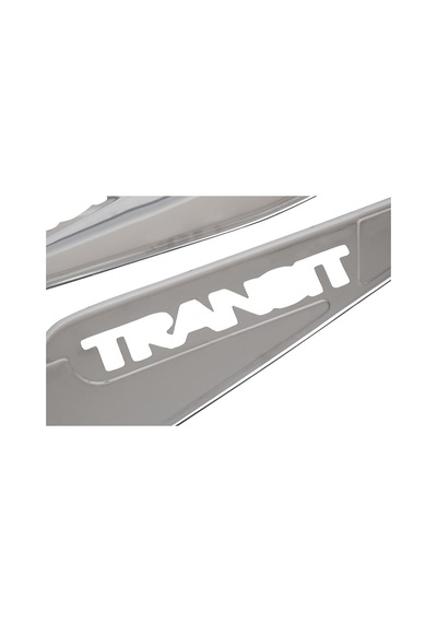 Ford Transit Uyumlu 2002-2014 Krom Cam Çıtası 2 Parça Paslanmaz Çelik Geniş Model
