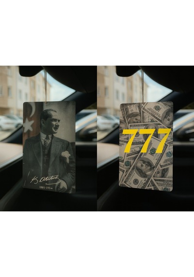 Atatürk Ve Dolar Manifest 777 - İkili Oto Kokusu - Dekoratif Araç Kokusu Ve Aksesuarı