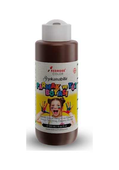 Red Rose Kahverengi Parmak Boyası 120 ML Yıkanabilir