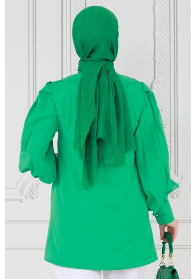 Sevitli Yakası Taş Çakım Tunik-benetton Yeşili-3644-benetton Yeşili Benetton Yeşili Sevitli Yakası Taş Çakım Tunik-benetton Yeşili-3644-benetton Yeşili Benetton Yeşili
