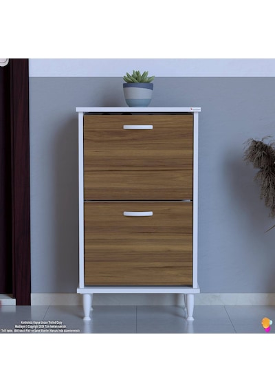 Eliusta Kalvo 52 Cm Genişlikte Ceviz Renk Ayakkabılık 52x86x26 Cm Ayaklı Ayakkabılık Ceviz Eliusta Kalvo 52 Cm Genişlikte Ceviz Renk Ayakkabılık 52x86x26 Cm Ayaklı Ayakkabılık Ceviz