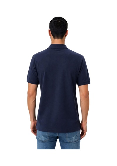 Arma Ar-ma Erkek Polo Yaka Tişört Baskisiz Basic Örme Kumaş Regular Fit %100 Pamuk 30/1 Çift Toplama Penye Pike Y31374358002 Lacivert-l1