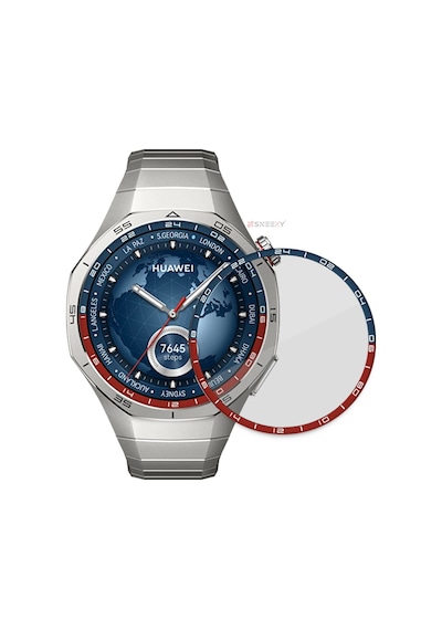 Sneezy Huawei Gt5 Pro 46mm Uyumlu Renkli Kadran Polymer Temperli Nano 0.5 Mm Watch Ekran Koruyucu