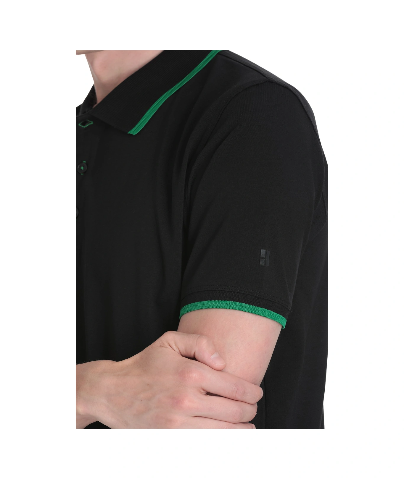 Hatemoğlu Siyah Regular Fit Polo Yaka Pamuklu Rayon Tişört 36101 347711