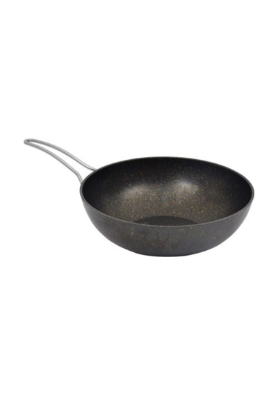 Campout Granti Döküm Wok Tava 28 Cm Siyah