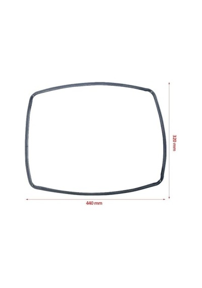 Fırın Kapak Contası - Zanussi - Aeg - Electrolux - Zanussi Fırınlar İle Uyumlu, 440 Mm X 320 Mm, Kod 3577343019-3577352010, Fırın Kapak Lastiği