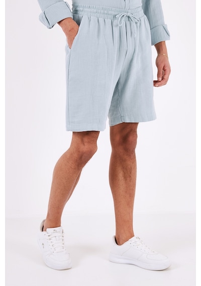Buratti Erkek Short Cf24S657802 Aqua Açık Mavi