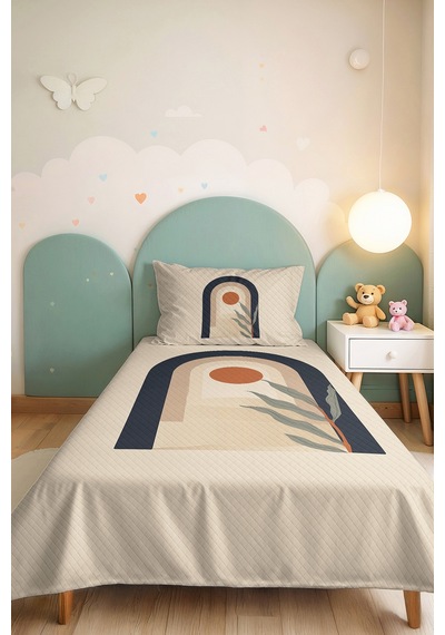 Geometrik Krem Genç Odası Tek Kişilik Pike Takımı - Bohem Lacivert 160x220 Cm Kapitone Yatak Örtüsü Kavrulmuş Meltem Gölgeliği Geometrik Krem Genç Odası Tek Kişilik Pike Takımı - Bohem Lacivert 160x220 Cm Kapitone Yatak Örtüsü Kavrulmuş Meltem Gölgeliği