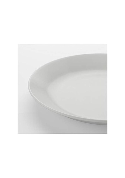 Tabak, Beyaz, 25 Cm Açık