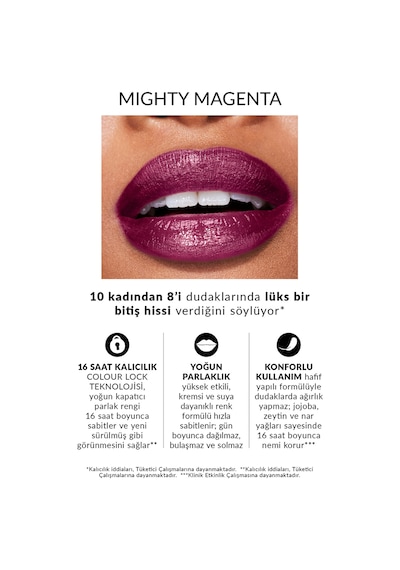 Power Stay Kremsi Vinyl Likit Ruj - Mighty Magenta 0