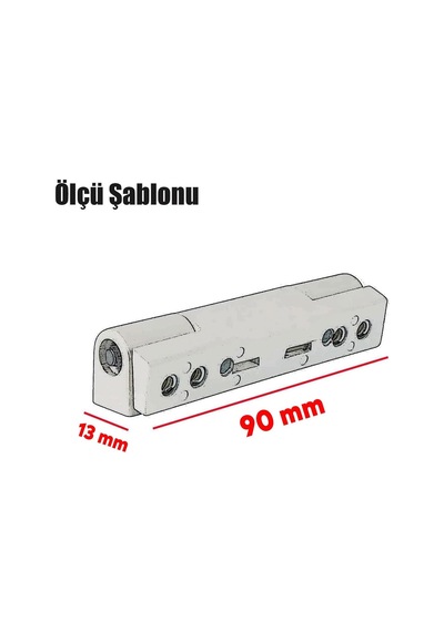 Pvc Pimapen Kapı Pencere Menteşesi Metal 100 Mm Koyu Kahverengi Diğer