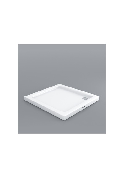80 X 80 Kare Flat H:7 Duş Teknesi Beyaz