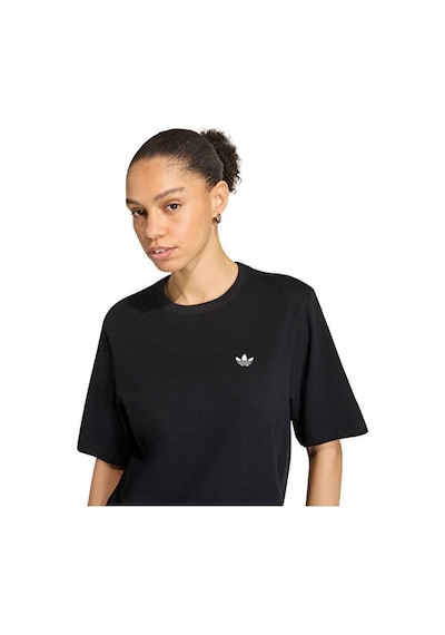 Adidas Trefoıl Essentıals Loose Tee Kadın Günlük Tişört Kq6723 Siyah